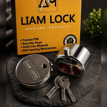  قفل گرد 80 فولادی LIAM