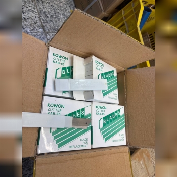 تیغ کاتر کره‌ای کوون اصلی تعداد در 4000 عدد تعداد در بسته 100 عدد قیمت عالی: تماس ارسال همه روزه بار