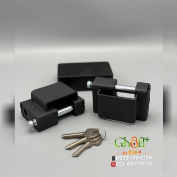 قفل کتابی گاردار فولادی گرانیت کلید دوشیار برنجی م