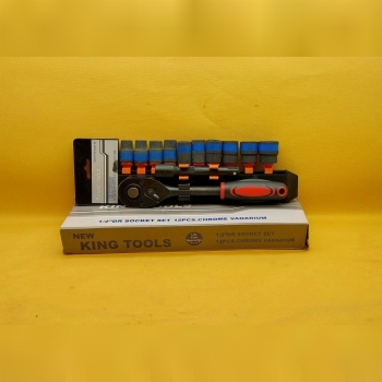 بکس ریلی سفید و مشکی 1/2 درایو 12 پارچه KING TOOLS