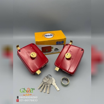 قفل حیاطی تمام برنج S S زبانه برنجی سیلندر کامل برنج آبکاری عالی کیفیت بسیار عالی ساخت ایران با ضما