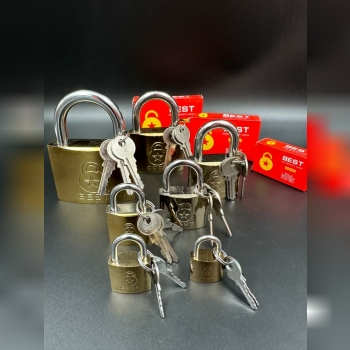 قفل آویز طلایی بست