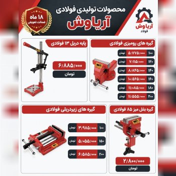 گیره های فولادی رومیزی