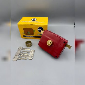 قفل حیاطی کامپیوتری یال کلید برنجی بلند مغزی تمام 
