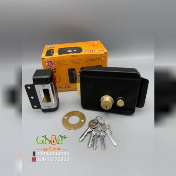 قفل برقی کالی ترکیه زبانه کامل برنج ۵کلید ساده امنیتی سیلندر تمام برنج کیفیت بسیار عالی قابلیت بیرون