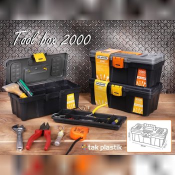 جعبه ابزار پلاستیکی 12 اینچ TAK PLASTIK