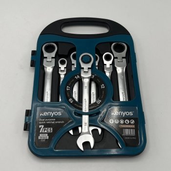  آچار یکسر جغجغه تاشو ۷عددی KENYOS