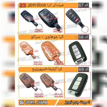 کاتالوگ کاور ریموت چرم طبیعی 23