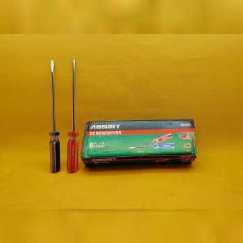  پیچ گوشتی 150*6 دوسو چهارسو دسته شیشه ای