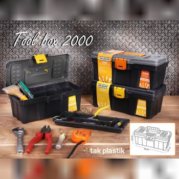 جعبه ابزار پلاستیکی 12 اینچ TAK PLASTIK