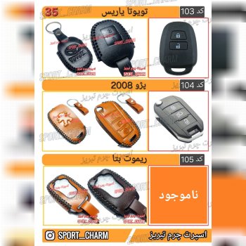 کاتالوگ کاور ریموت چرم طبیعی 35