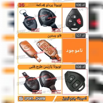 کاتالوگ کاور ریموت چرم طبیعی 36