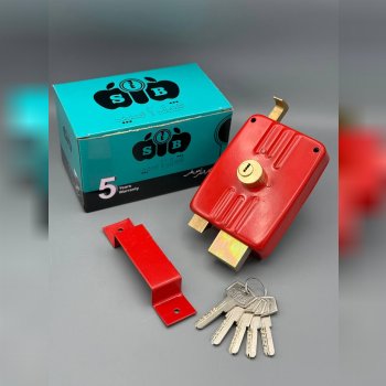 قفل حیاطی طرح ایزو دوسیب سیلندر دوطرف تمام برنج زبانه برنجی ۵ کلید کامپیوتری پایه بلند ۵ سال ضمانت خ